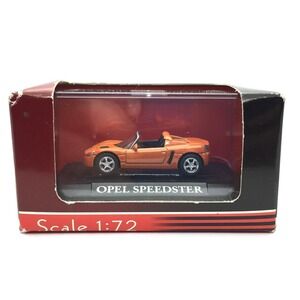 Road Signature Yat Ming Opel Speedster Convertible Car Orange Die Cast 1/72